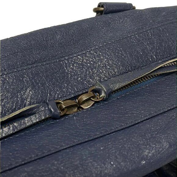 Auth BALENCIAGA Classic Twiggy 409334 Blue Leather Handbag - Picture 5 of 16